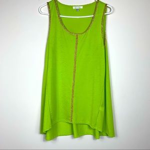 Spense lime green blouse. XL